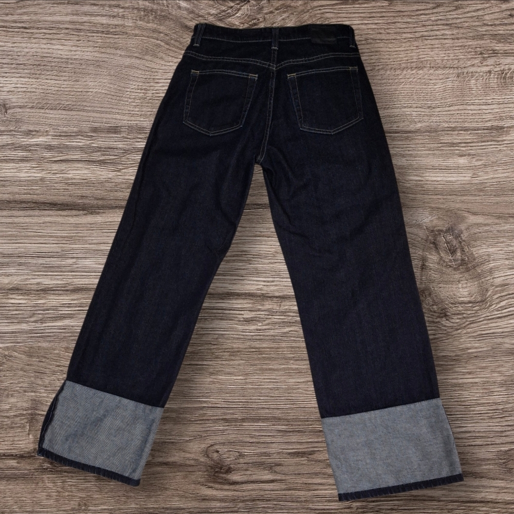 AG Adriano Goldschmied The Brett High Waisted Crop Straight Leg Jeans  Size 29 - Picture 7 of 16
